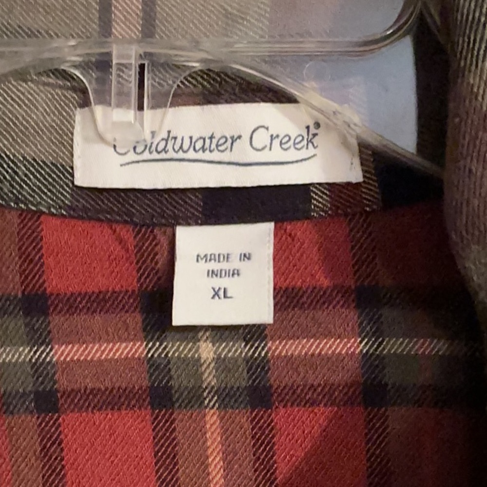 Coldwater Creek Plaid Tunic in Spice Multi - Picture 3 of 5